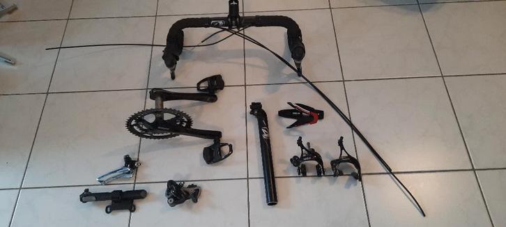 Shimano 105 Groepset met onderdelen inclusief wielen, Fietsen en Brommers, Fietsonderdelen, Gebruikt, Racefiets, Overige typen