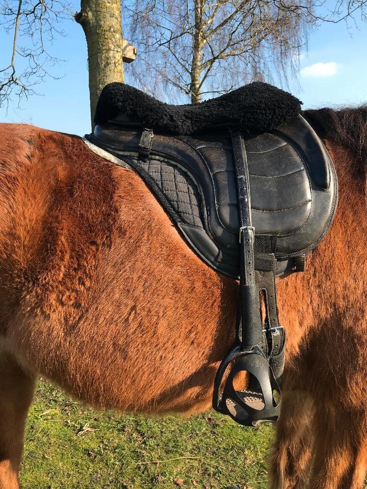 Boomloos zadel merk 'Eric Thomas' maat 17,5   -   275,00 €, Dieren en Toebehoren, Paarden