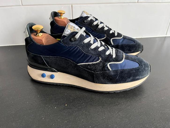 Floris van Bommel sneakers maat 8.5 / 42.5, Kleding | Heren, Schoenen, Zo goed als nieuw, Sneakers, Blauw, Ophalen of Verzenden