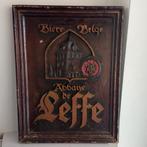 publicité LEFFE, Collections, Marques de bière, Enlèvement ou Envoi, Utilisé, Panneau, Plaque ou Plaquette publicitaire, Leffe