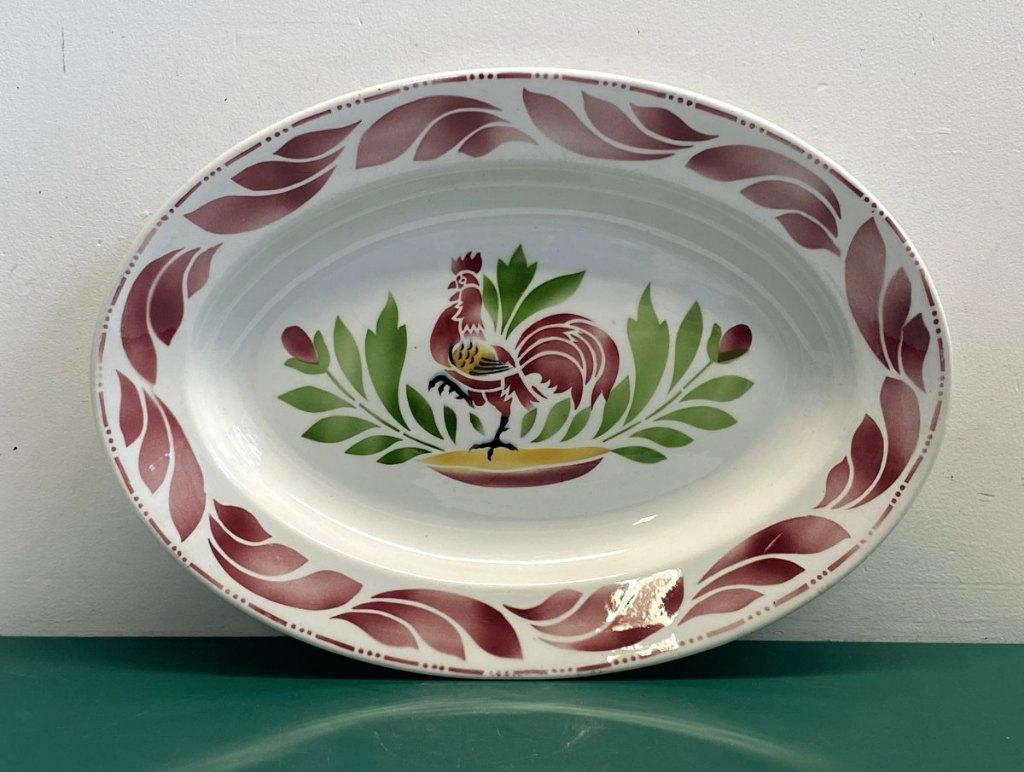Plat Boch Frères avec Coq, Antiquités & Art, Enlèvement ou Envoi