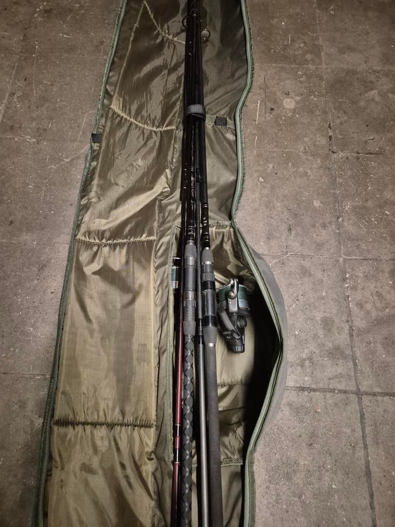 Hengels 360 met baitruner molens, Ophalen