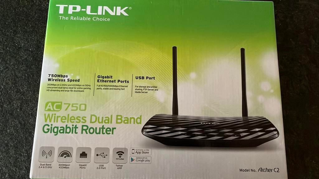 TP-LINK AC 750 wireless Dual Band router, Computers en Software, Routers en Modems, Ophalen of Verzenden, Nieuw, Router