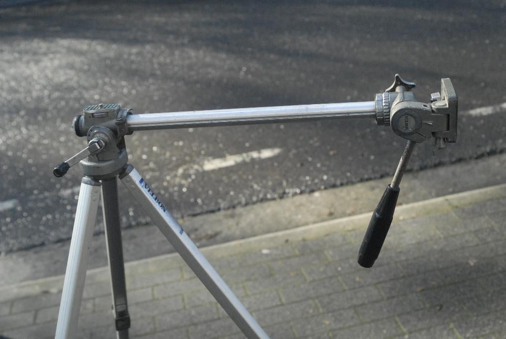 „Velbon VS 3" statief voor macrofotografie, Audio, Tv en Foto, Fotografie | Statieven en Balhoofden, Zo goed als nieuw, Driepoot