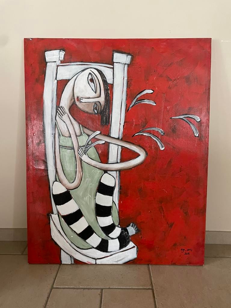 Canvas schilderij 80 x 100, Ophalen