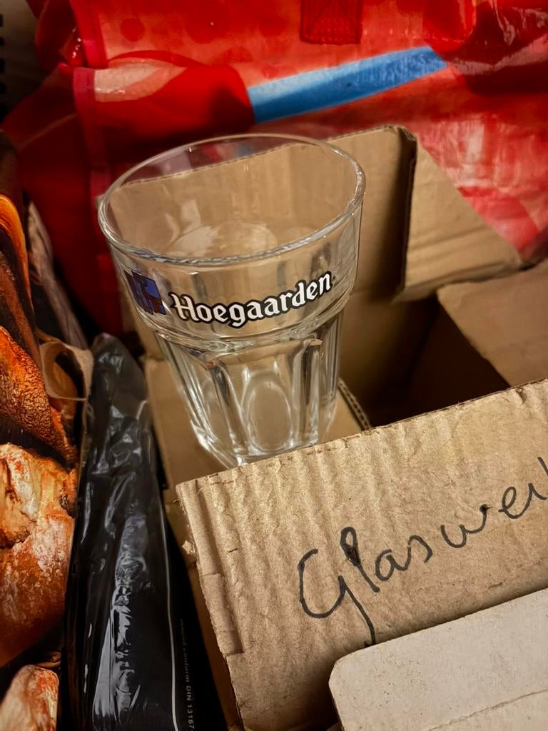 Hoegaarden glazen, Collections, Verres & Petits Verres, Enlèvement, Comme neuf
