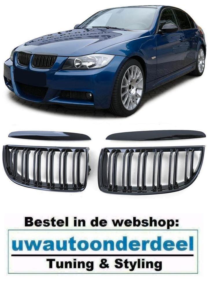 Grill Hoogglans Zwart Dubbele M Spijl Voor Bmw 3 serie E90 E, Autos : Divers, Tuning & Styling, Envoi