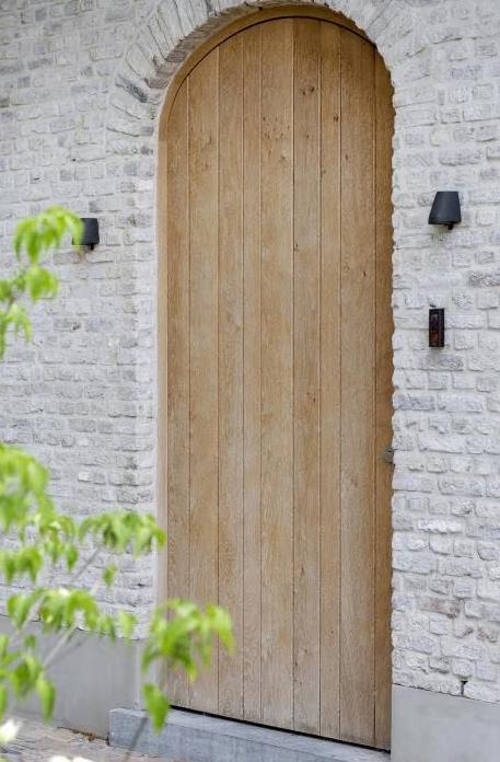 Massieve eiken voordeur - 1100 x 2400, 215 cm of meer, Hout, Ophalen, 100 tot 120 cm