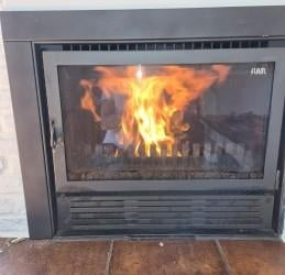 Cassette feu de la marques FLAM, Huis en Inrichting, Haarden, Ophalen, Zo goed als nieuw, Inbouwhaard, Houthaard