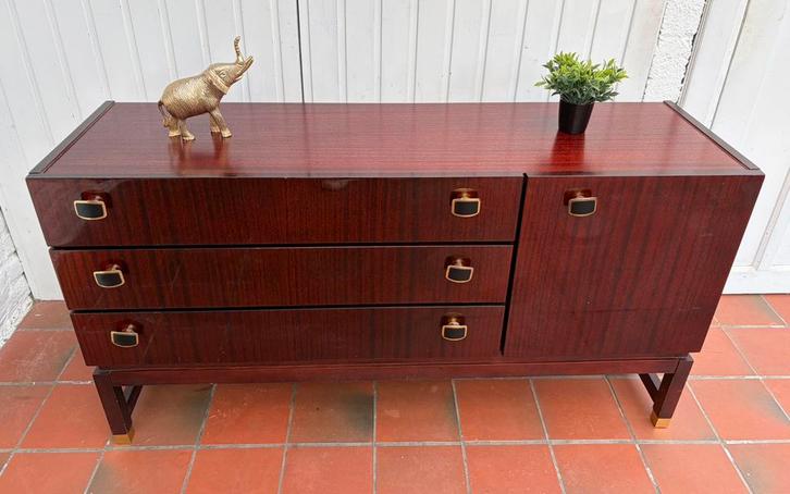 Vintage modernistische tv-meubel/dressoir, Huis en Inrichting, Kasten |Televisiemeubels, Gebruikt, Ophalen