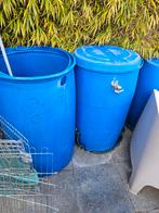 Blauwe regentonnen, Tuin en Terras, Ophalen