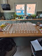 Lot de verres en cristal taillé vintage – service complet –, Décoration