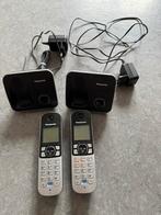 Duo Panasonic telefoons, Télécoms, Téléphones fixes | Combinés & sans fil, Enlèvement ou Envoi, Comme neuf