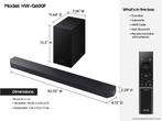 Barre de son Samsung HW-Q600F avec/sans JBL Buds Tune Beam 2, Enlèvement, Bluetooth, Comme neuf