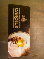 Gouden Carolus metalen reclamebord – 30 x 70 cm, Ophalen of Verzenden, Zo goed als nieuw, Reclamebord