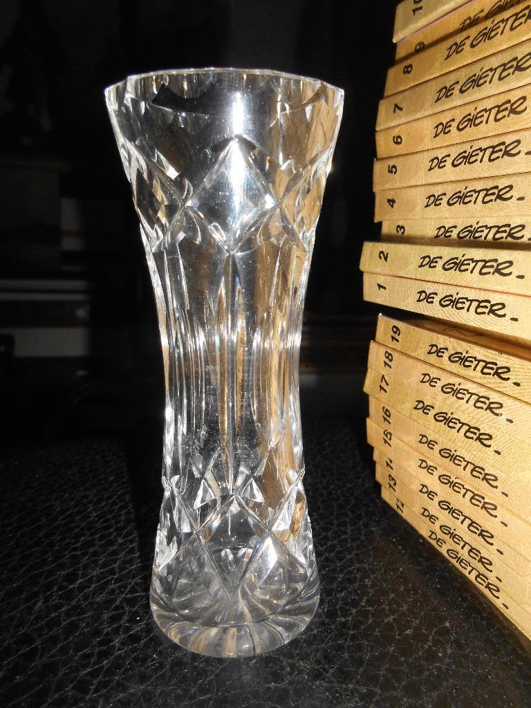 Vase en verre +-12cm, Ophalen of Verzenden, Glas