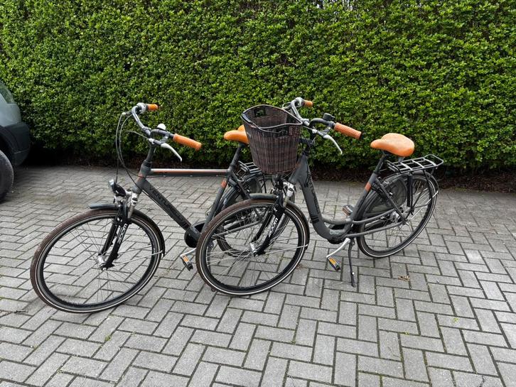 Set fietsen Venturelli, Fietsen en Brommers, Fietsen | Dames | Damesfietsen, Gebruikt, Overige merken, Versnellingen, 53 tot 56 cm