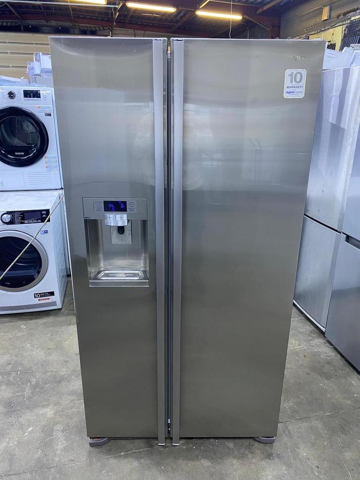 Amerikaanse Koelkast Samsung A++ met GARANTIE, Elektronische apparatuur, Koelkasten en IJskasten, Zo goed als nieuw, Ophalen