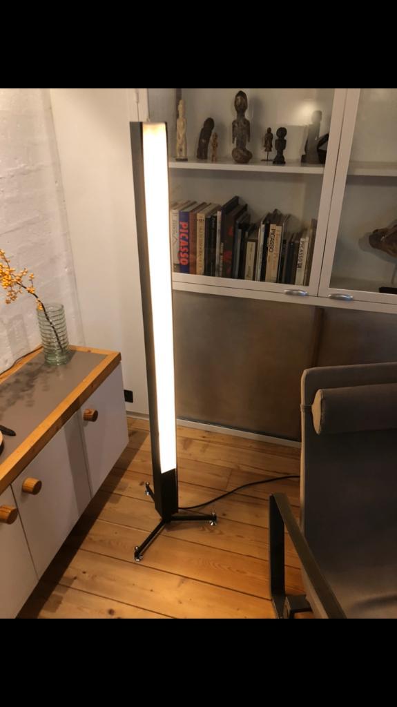 Lamp vloerlamp polak design vintage, Huis en Inrichting, Lampen | Vloerlampen, Gebruikt, Kunststof, Metaal, Overige materialen