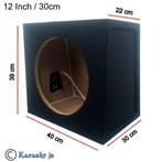 Subwoofer behuizing 12 Inch 27 Liter, Enlèvement ou Envoi, Neuf