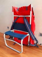 Vintage rugzak Sentiero aluminium frame uitklapbaar stoeltje, Antiek en Kunst, Ophalen
