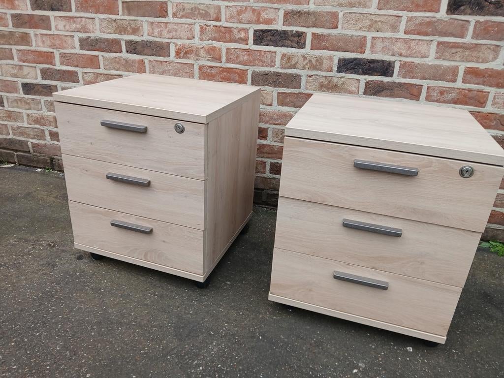 2 x meuble de bureau à tiroirs, Maison & Meubles, Enlèvement