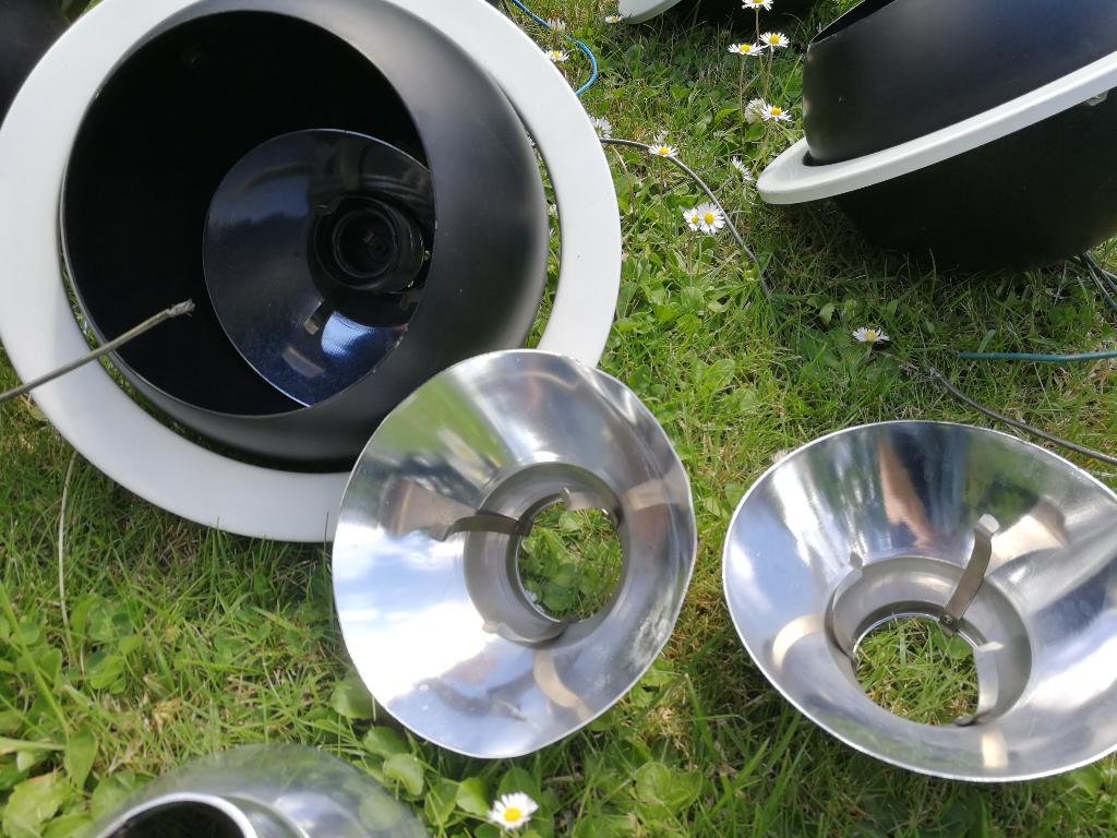 Spot vintage lamp plafond R 54 Raak Amsterdam (x6), Maison & Meubles, Lampes | Plafonniers, Enlèvement, Utilisé, Métal