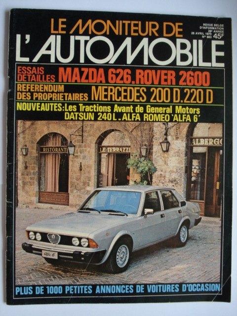 Le Moniteur de l'Automobile 663, Livres, Autos | Brochures & Magazines, Utilisé, Général, Envoi