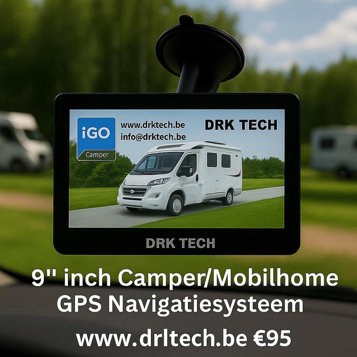 9  inch Mobilhome GPS Navigatie Campercontact Europa - 16GB, Caravans en Kamperen, Mobilhome-accessoires, Nieuw, Ophalen of Verzenden
