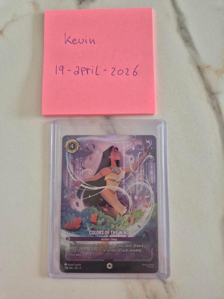 ENCHANTED Colors of the wind + Hits en 900+ Bulk, Hobby en Vrije tijd, Verzamelkaartspellen | Overige, Foil, Ophalen of Verzenden