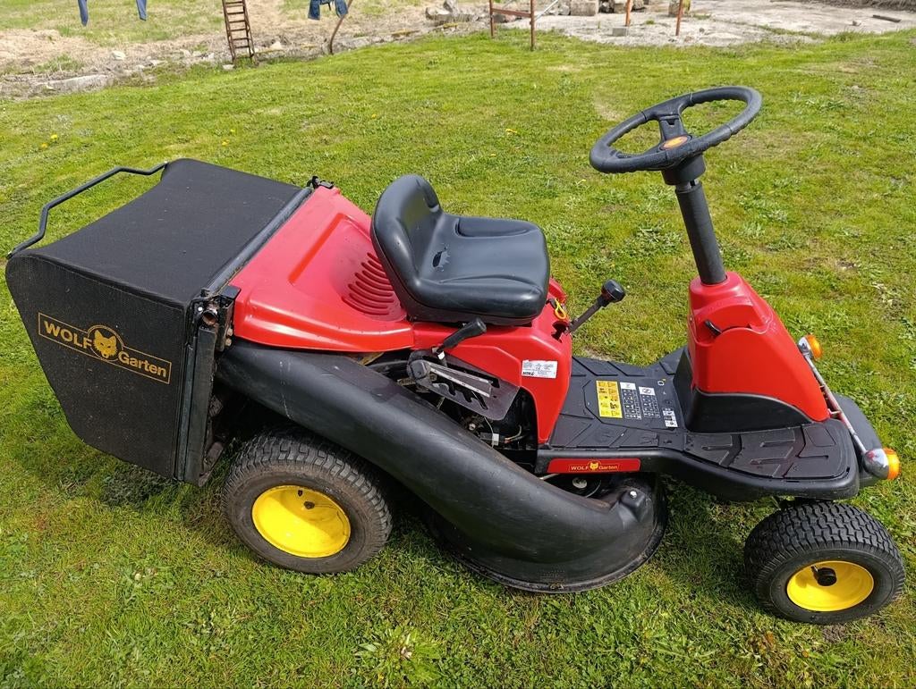 Tondeuse autoportée Wolf Garten, Tuin en Terras, Zitmaaiers, Gebruikt, Minder dan 90 cm, Elektrische starter, Opvangbak, Ophalen