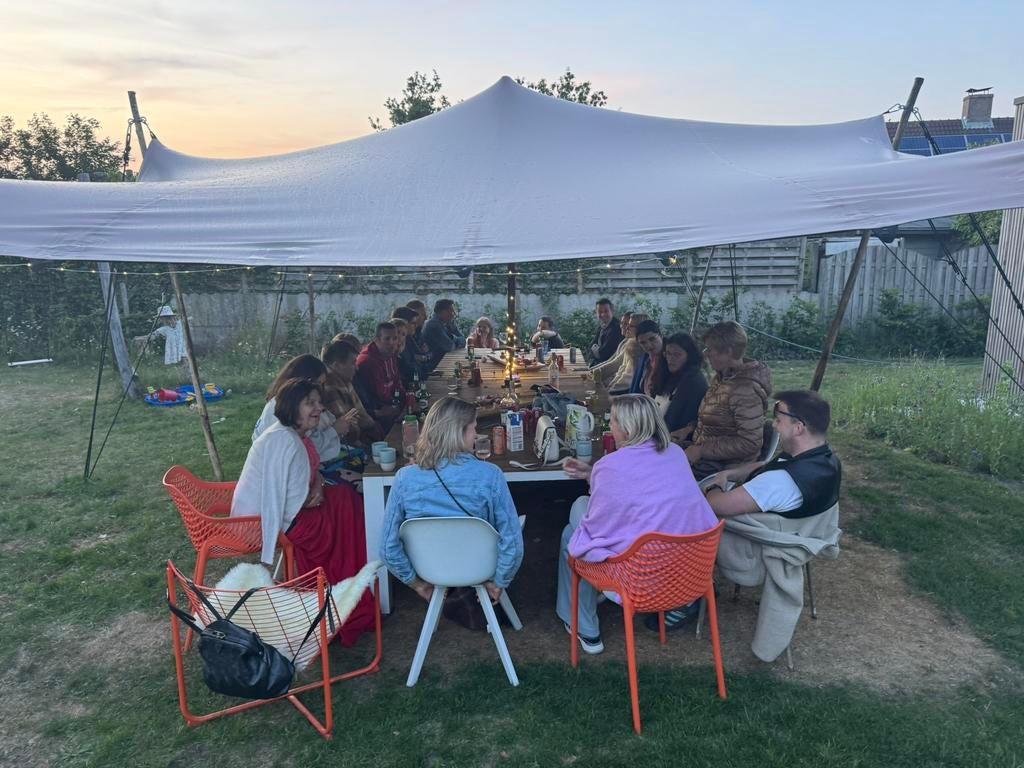 Party stretch tent te huur, Jardin & Terrasse, Tonnelles, Comme neuf, Enlèvement