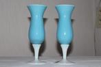 Vase opaline bleu, Maison & Meubles, Moins de 50 cm, Enlèvement ou Envoi, Comme neuf, Verre