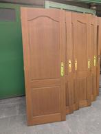 Portes intérieures en chêne massif avec serrures, charnières, Enlèvement, Verre, 200 à 215 cm, Porte intérieure