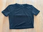 Zwarte t-shirt Zara maat S, Manches courtes, Enlèvement ou Envoi, Taille 36 (S), Comme neuf