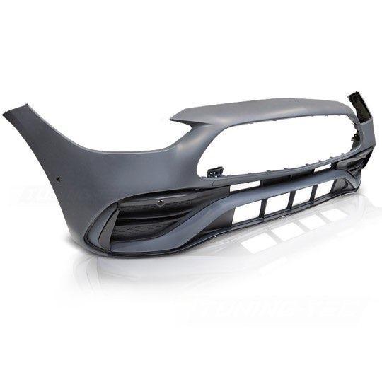 ZWARTE SPORT VOORBUMPER VOOR MERCEDES CLASS C W206 2021-, Auto diversen, Tuning en Styling, Ophalen