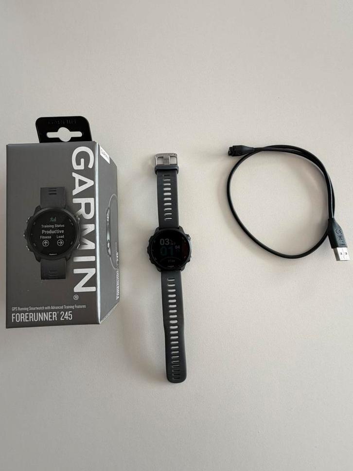 Garmin Forerunner 245 – GPS sporthorloge (goede staat), Handtassen en Accessoires, Sporthorloges, GPS, Ophalen