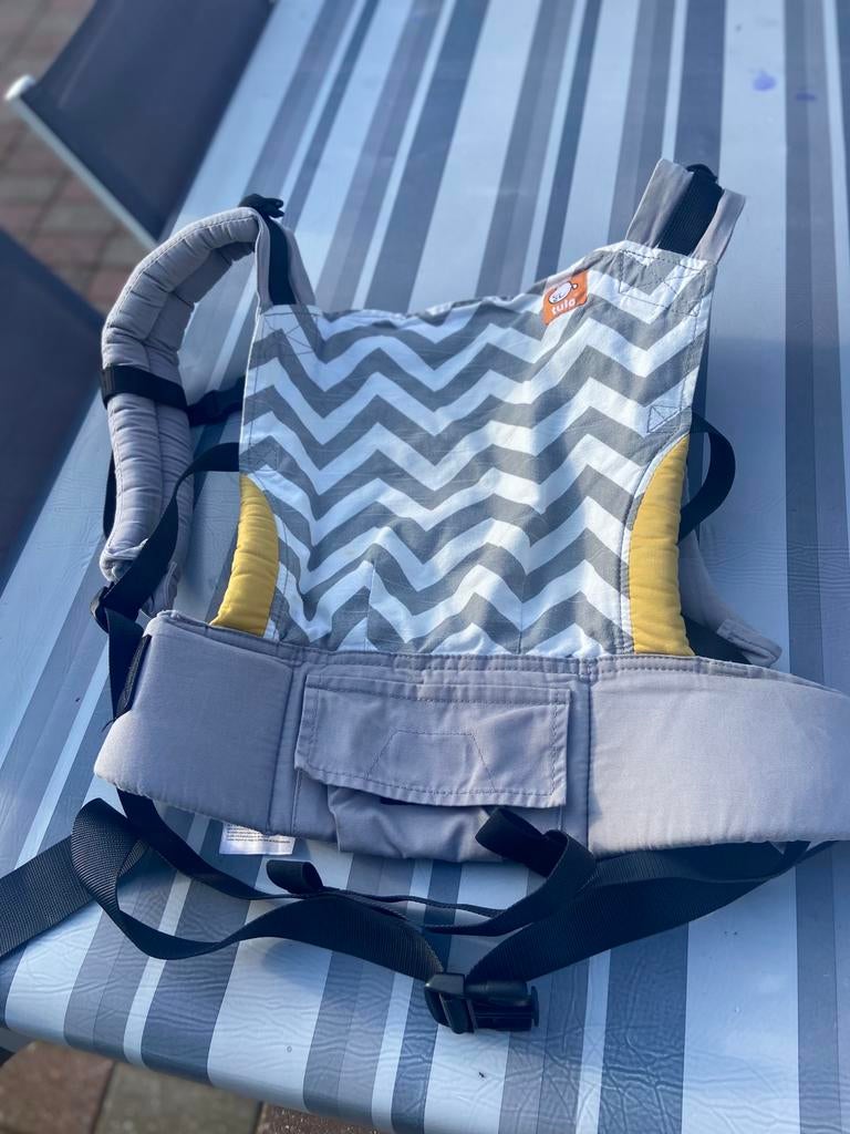 Draagzak tula zig zag grey, Enfants & Bébés, Porte-bébés & Écharpe porte bébé, Comme neuf, Porte-bébé, Enlèvement