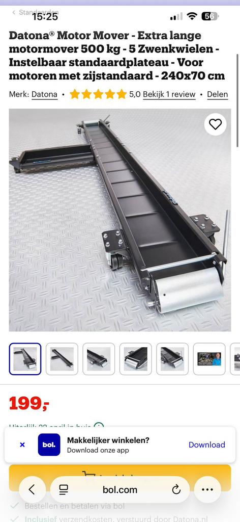 Oprijplaat moto nieuw 2 stuks, Ophalen, Nieuw