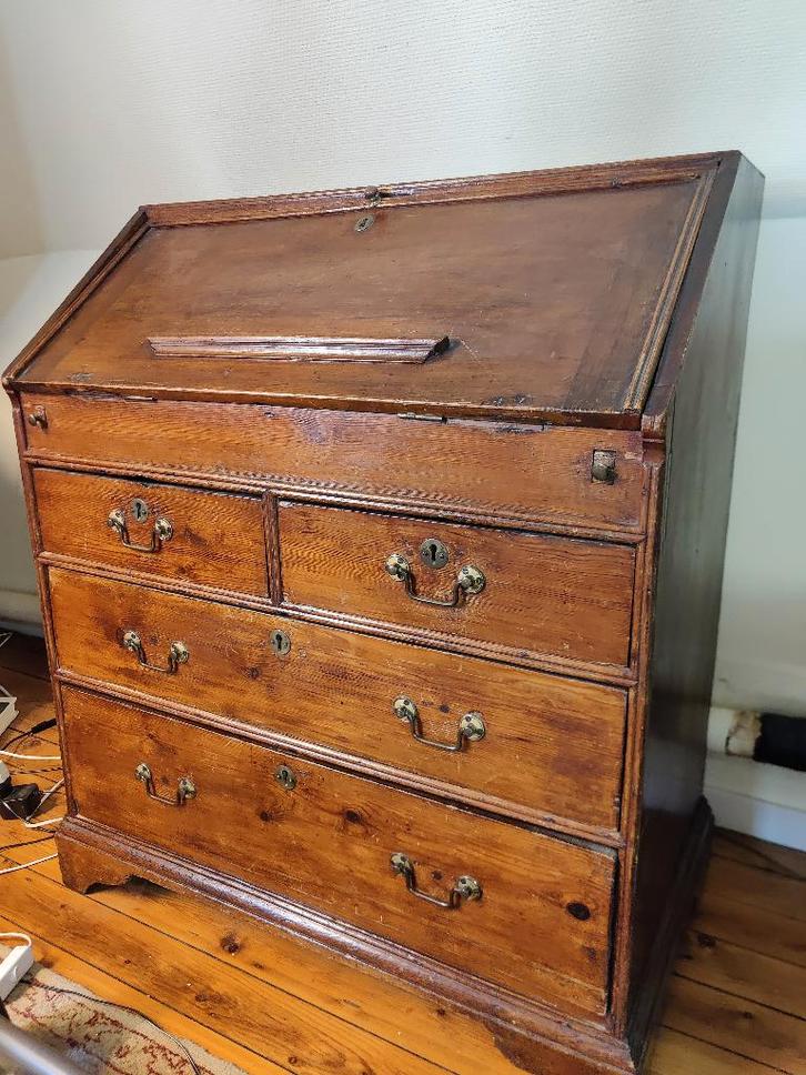 vintage secretaire, Huis en Inrichting, Kasten | Secretaires, Gebruikt, Ophalen