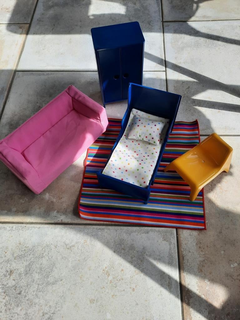 Te koop: Ikea meubeltjes poppenhuis, Ophalen, Poppenhuis