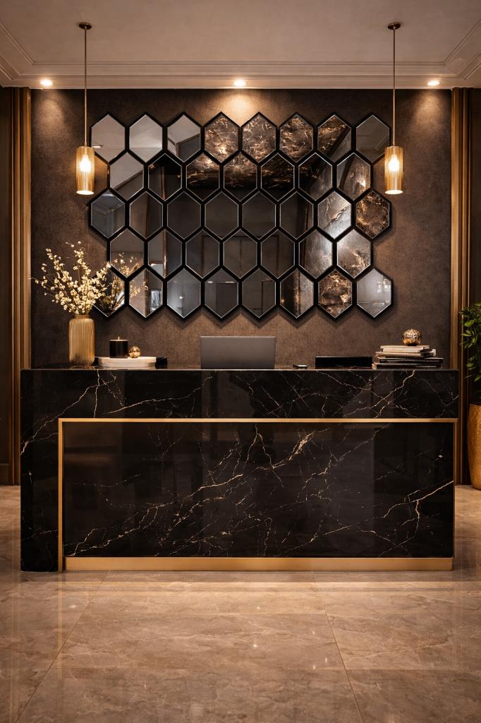 luxe Spiegel paneel 70x83cm – akoestische vilt–Geluiddempend, Maison & Meubles, Accessoires pour la Maison | Miroirs, Neuf, 50 à 75 cm