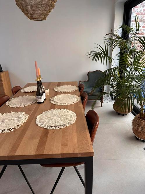 Dressoir + salontafel + eetafel en stoelen volle eik, Huis en Inrichting, Complete eetkamers, Gebruikt, 4 tot 6 stoelen, Ophalen