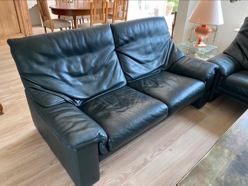 2 stuks zeer kwaliteitsvolle leren fauteuils, Huis en Inrichting, Zetels | Zetels, Gebruikt, Rechte bank, Driepersoons, 150 tot 200 cm