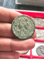 BYZANTIJNSE JUSTIN II MET SOPHIA AE FOLLIS Constantinopel, Verzenden, Overige landen, Losse munt