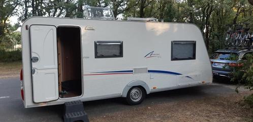 burstner averso 500TK, 7 couchages, Caravanes & Camping, Caravanes, Particulier, Lit fixe, Douche, Auvent, Auvent, Enlèvement