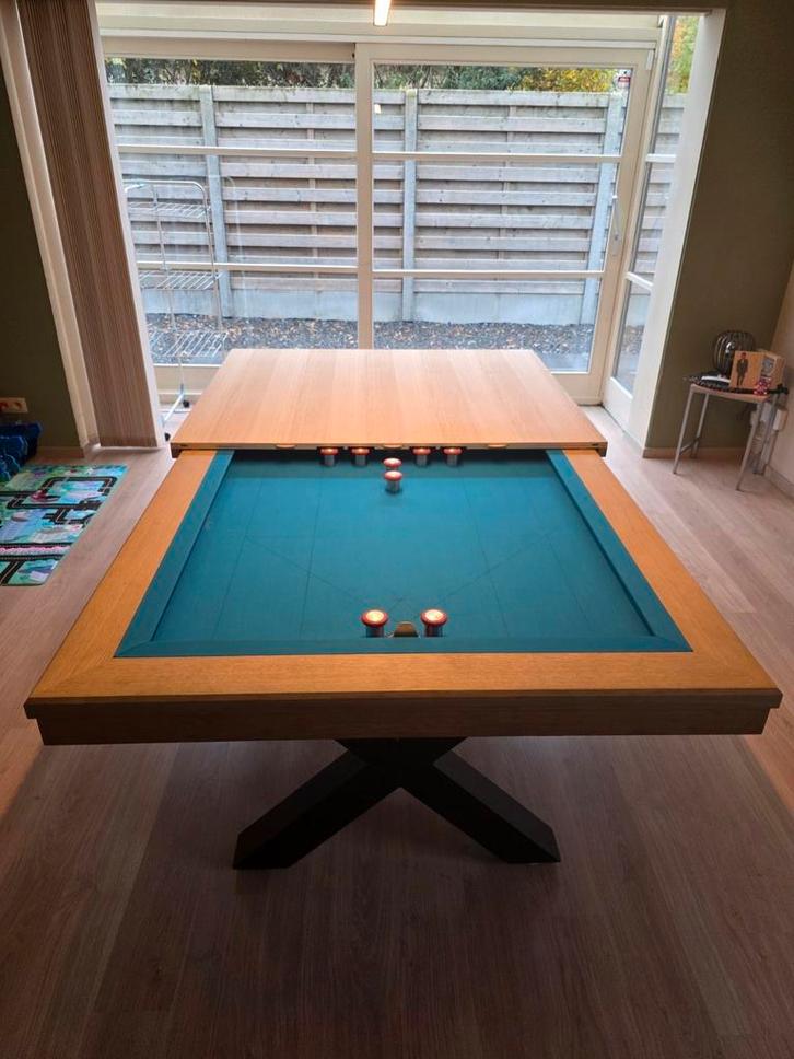 Tapbiljart / eettafel, Sport en Fitness, Biljarten en Poolen, Zo goed als nieuw, Ophalen