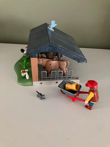 Playmobil étable pour vaches, taureaux, veaux + 4 animaux, Enlèvement ou Envoi