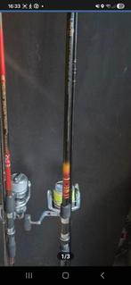 Cannes de 330 cm avec moulinets Shimano., Enlèvement