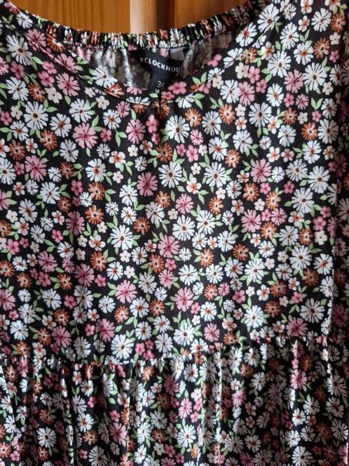 Robe neuve noire motif fleurs taille 36, Kleding | Dames, Jurken, Nieuw, Maat 36 (S), Zwart, Boven de knie, Ophalen